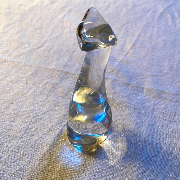 Baccarat France Crystal Cat